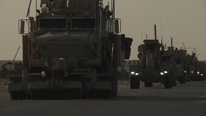 Soldiers Cross the Border of Iraq and Kuwait