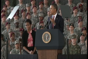 Service members respond to The President's Visit