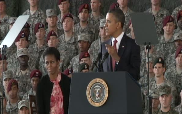 Service members respond to The President's Visit