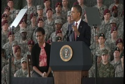 President Barack Obama Addresses Fort Bragg Troops