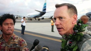 Hawaii Air National Guard's 204th Air Lift Squadron, brings the last command element of the 25th Infantry Division home from Iraq.