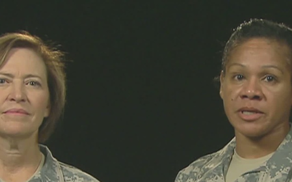 Lt. Gen. Patricia Horoho and Command Sgt. Maj. Donna Brock