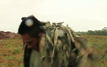 11th MEU scout snipers and Malaysian snipers participate in a stalking exercise