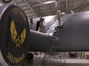KC-135 Stripe Honors Selfridge, SAC Heritage