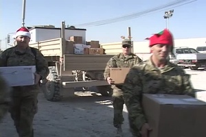 JSC-A troops deliver Christmas cheer thanks to Eagle Scouts
