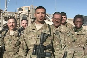 Spc. Valles NYE shout-out to WOAI in San Antonio, TX