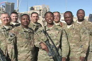 Spc. Bibbs NYE shout-out to WOAI in San Antonio, TX