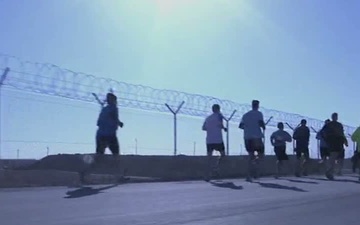 Coalition Forces Run New Years Half Marathon for Charity B-roll