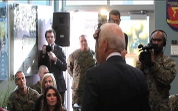 Vice President Joe Biden visits Camp Pendleton