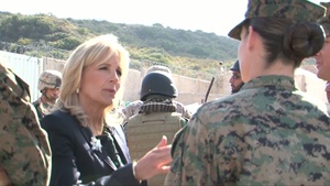 Dr. Jill Biden Attends an Exercise Conducted by the Marines of 1/5