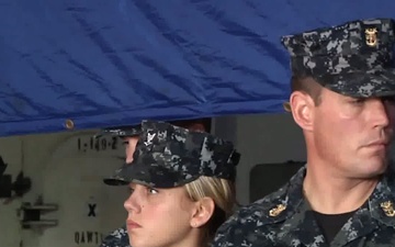 U.S. Secretary of Defense Leon E. Panetta Aboard USS Enterprise (CVN 65)