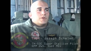 Category J - HMM 265 Dragons board U.S.S. Essex to complete 31st MEU