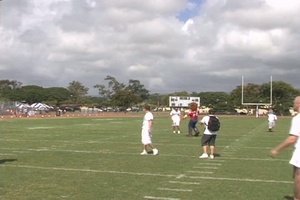 Punt Pass and Kick Special Olympics Competition