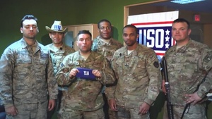 NY Giants U.S. Army and Air Force Super Bowl Shout Out