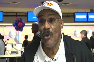 Warrior Transition Command Soldiers At the NFL Charities Celebrity Bowling Classic B-Roll #2 with Interview