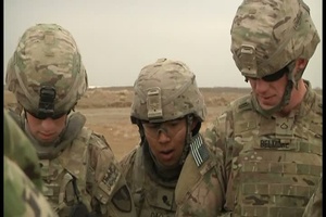 COMBAT ENGINEERS PASSING ON SOME EXPLOSIVE KNOWLEDGE