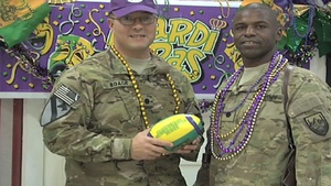 LTCs Joseph Roach and William Speed Mardi Gras shout out