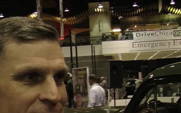 Maj. Gen. David Mann at 2012 Chicago Auto Show