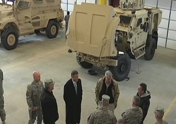 David L. McGinnis Acting Assistant Secretary of Defense For Reserve Affairs Visits Camp Atterbury B-Roll #2
