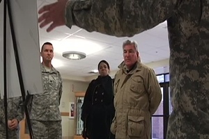 David L. McGinnis Acting Assistant Secretary of Defense For Reserve Affairs visits Muscatatuck B-Roll #2