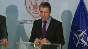 Joint Press Point with Sec. Gen. Rasmussen, Greek Minister of Defense Avramopoulos