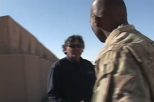 Major Clint Barnes Tours the Kandahar Regional Distribution Center (December 2011)