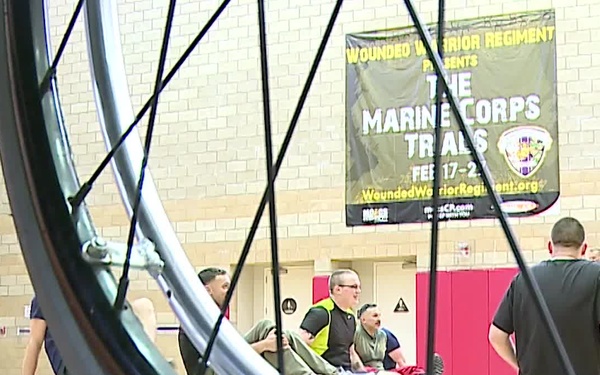 Wounded Warrior shows his competitive side