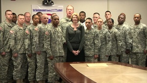 Maj. Gen. Dowd Send a Message to Troops of Old Hickory