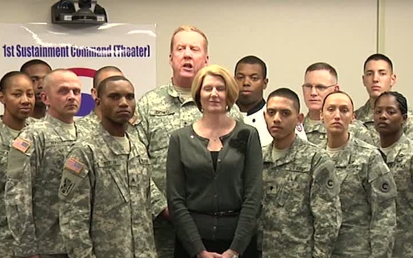 Maj. Gen. Dowd Send a Message to Troops of Old Hickory