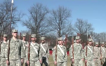 New Soldier Assigned to the Old Guard's Commander-In-Chiefs Guard Trains on Revolutionary War Movements