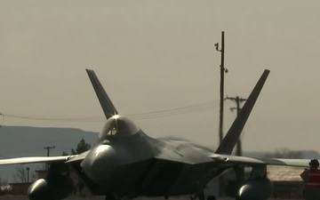 49th Wing Launches F-22s During Exercise