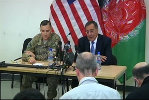Press Conference Secretary of Defense Leon Panetta and LTG Curtis Scaparrotti