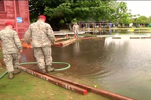 Medics Provide Care During Bad Weather