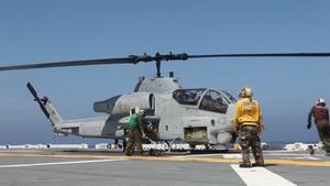 31st MEU air combat element boards USS Essex for AIT, CERTEX