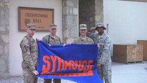 Maj. Marc Leduc, Maj. Charles Silvanic, Col. Doug Berry and Staff Sgt. Gregory Armstrong
