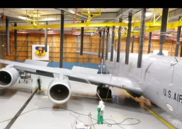 Time Lapse KC-135R Aircraft Wash