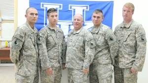 Spc. Dustin Cole, Hebron, Ky., Spc. Brian Kob, Villa Hills, Ky., Spc. Brandin Smith, Crittenden, Ky., Pvt. Adam Coffey, Butler, Ky., Staff Sgt. John Bramley, Dry Ridge, Ky.