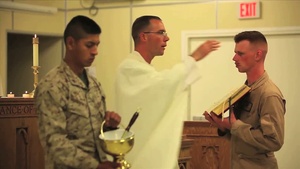 U.S. Service Members Celebrate Easter, Passover aboard Camp Dwyer