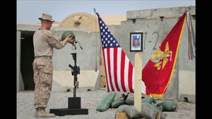 Marines Salute Fallen Brother in Khan Neshin District