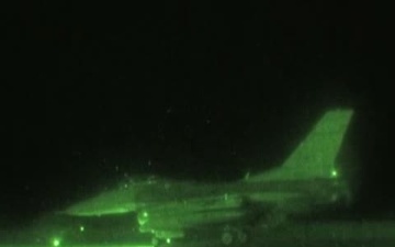169th Fighter Wing F-16s Deploy to Afghanistan - Night Vision