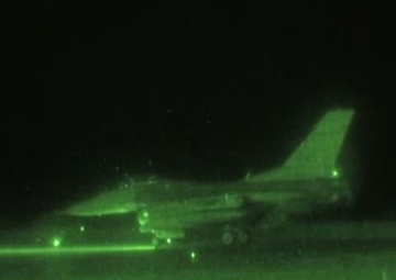 169th Fighter Wing F-16s Deploy to Afghanistan - Night Vision