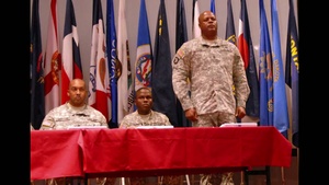The 1st Theater Sustainment Command's NCO Induction Ceremony.