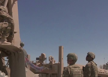 Mechanics recover Stryker hit by I.E.D.