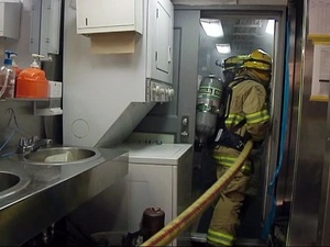 Sailors and CNFJ Fire Department Conduct Drills, Short Version