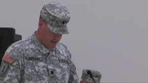 Battalion Changes Command in McAlester, Okla. Speeches