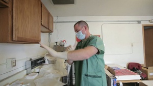 Operation Arctic Care veterinarians perform critical procedures