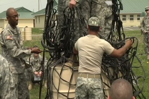 Air Assault School at Camp Atterbury Day #3 B-Roll #1