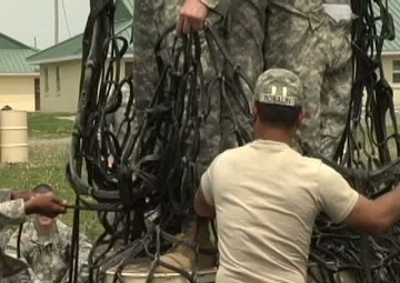 Air Assault School at Camp Atterbury Day #3 B-Roll #1