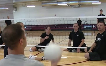 Seated Volleyball Practice Warrior Games 2012