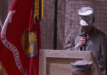 Marines say goodbye to fallen brother